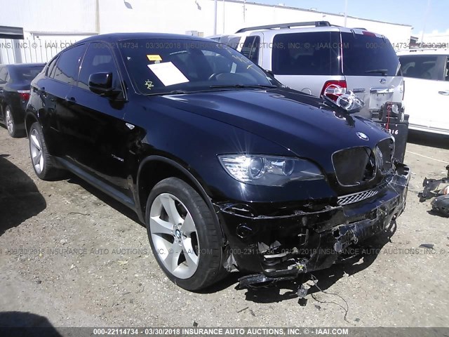 5UXFG83539LZ94276 - 2009 BMW X6 BLACK photo 1