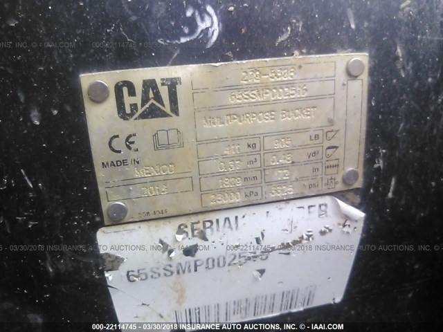 0000000000YZ01742 - 2011 CATERPILLAR 259B3  YELLOW photo 9