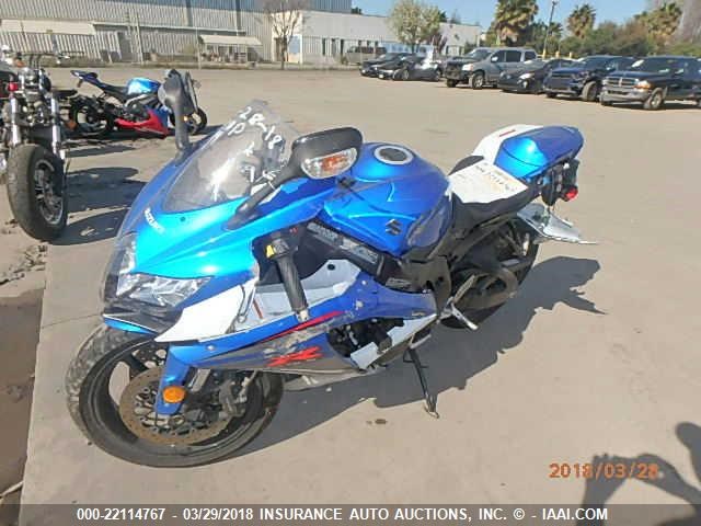 JS1GR7LA192102436 - 2009 SUZUKI GSX-R750 BLUE photo 2