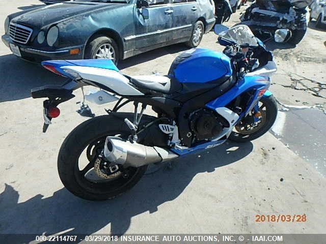 JS1GR7LA192102436 - 2009 SUZUKI GSX-R750 BLUE photo 4