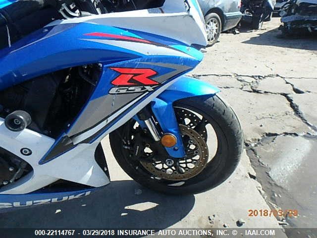 JS1GR7LA192102436 - 2009 SUZUKI GSX-R750 BLUE photo 5