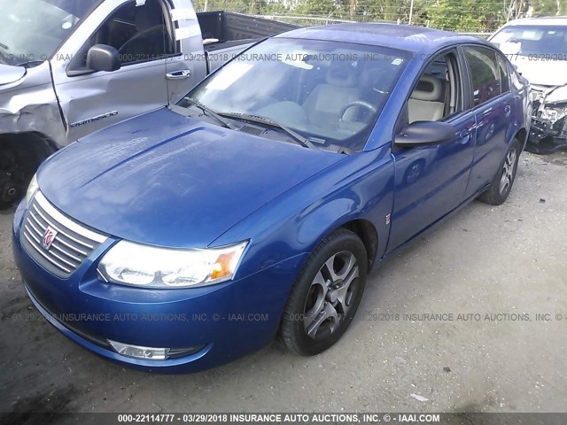 1G8AL52F45Z124506 - 2005 SATURN ION LEVEL 3 BLUE photo 2