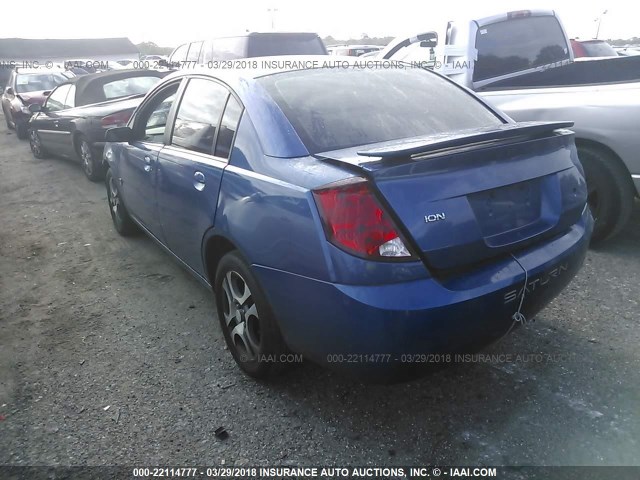 1G8AL52F45Z124506 - 2005 SATURN ION LEVEL 3 BLUE photo 3