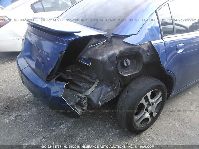 1G8AL52F45Z124506 - 2005 SATURN ION LEVEL 3 BLUE photo 6