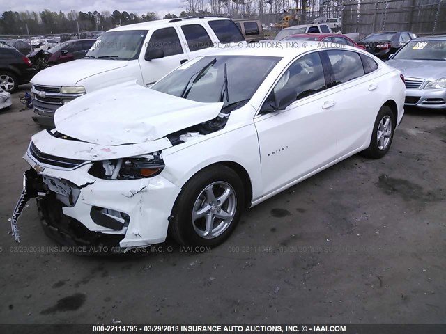 1G1ZB5ST0HF176277 - 2017 CHEVROLET MALIBU LS 白色 照片 2