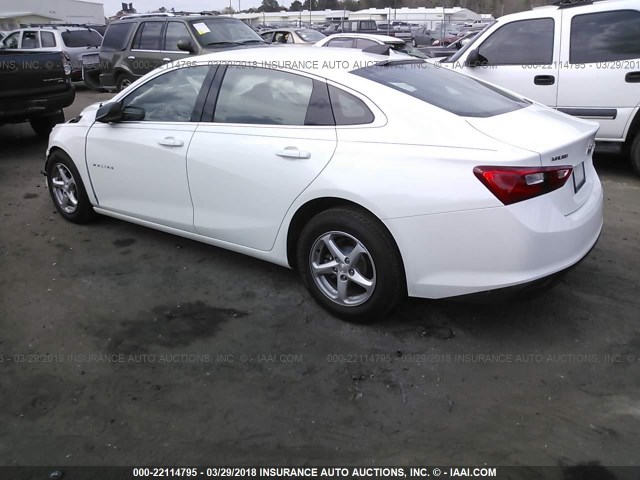 1G1ZB5ST0HF176277 - 2017 CHEVROLET MALIBU LS 白色 照片 3