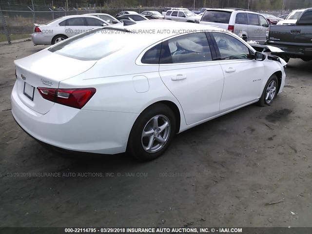 1G1ZB5ST0HF176277 - 2017 CHEVROLET MALIBU LS 白色 照片 4