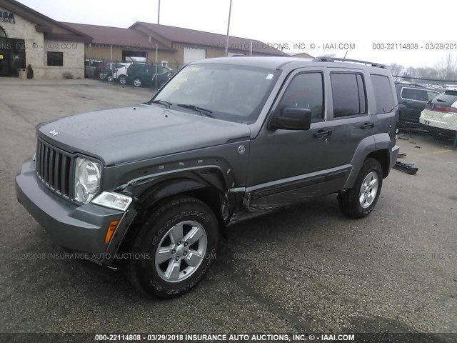 1C4PJMAK9CW139757 - 2012 JEEP LIBERTY SPORT GRAY photo 2