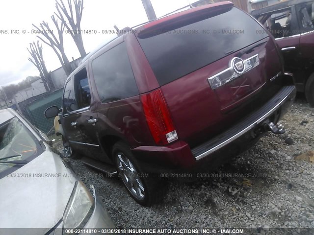 1GYFK63888R233313 - 2008 CADILLAC ESCALADE LUXURY Բորդո լուսանկար 3