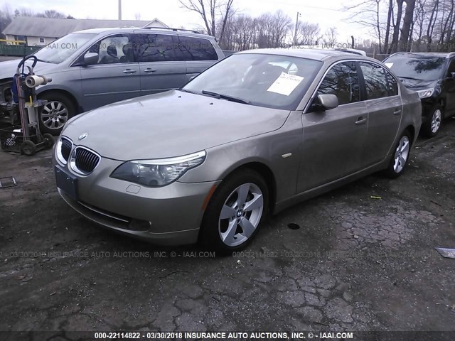 WBANV13568CZ52769 - 2008 BMW 528 XI TAN photo 2