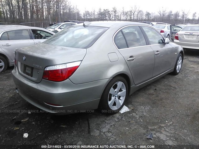 WBANV13568CZ52769 - 2008 BMW 528 XI TAN photo 4