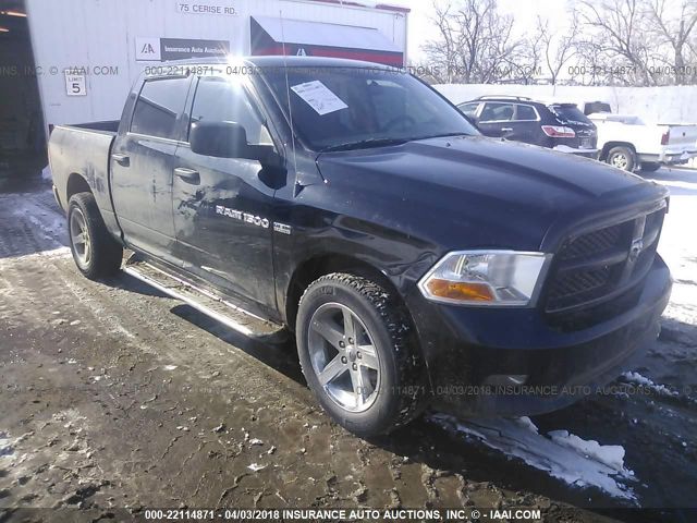 1C6RD7KT3CS165519 - 2012 DODGE RAM 1500 ST BLACK photo 1