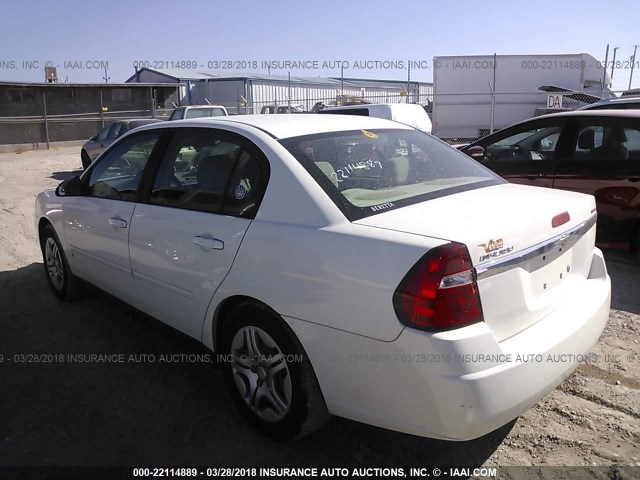 1G1ZS53876F239088 - 2006 CHEVROLET MALIBU LS 白色 照片 3