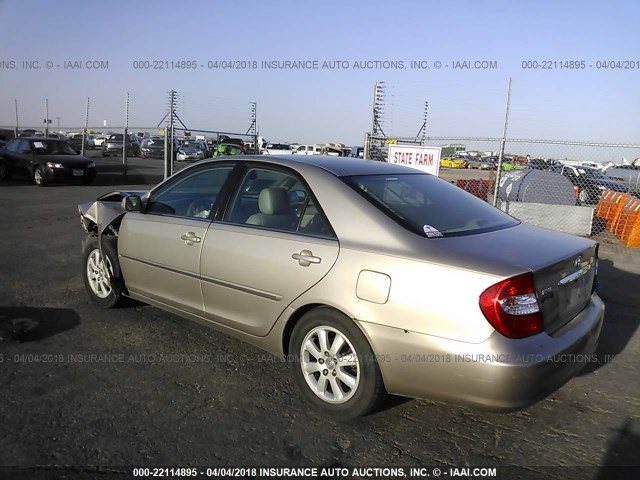 4T1BE32K74U326351 - 2004 TOYOTA CAMRY LE/XLE/SE TAN photo 3