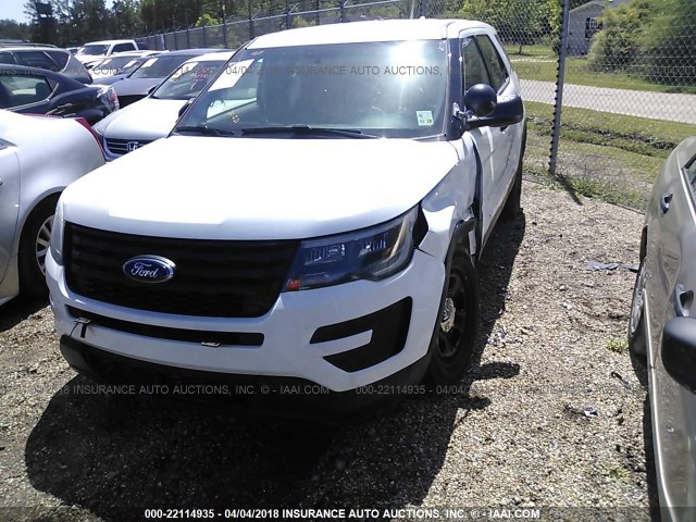 1FM5K8AR7GGC92612 - 2016 FORD EXPLORER POLICE INTERCEPTOR WHITE photo 2