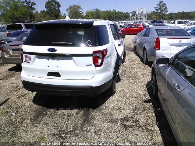 1FM5K8AR7GGC92612 - 2016 FORD EXPLORER POLICE INTERCEPTOR WHITE photo 4