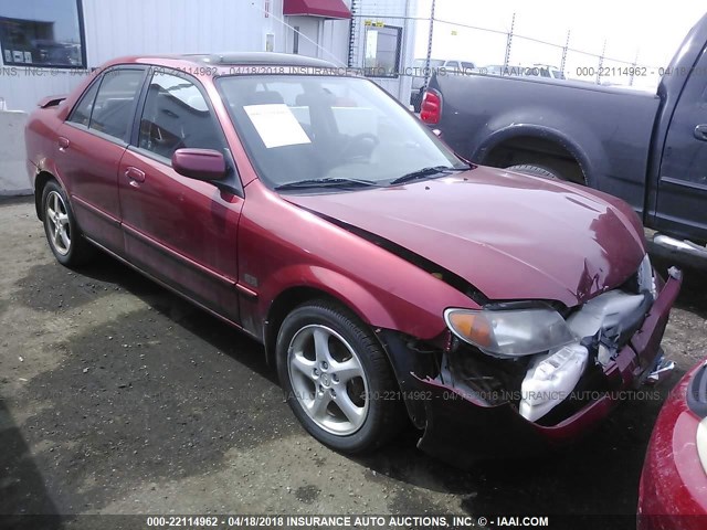 JM1BJ225610472425 - 2001 MAZDA PROTEGE LX/ES RED photo 1