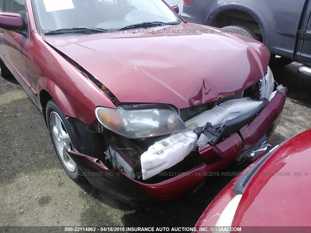 JM1BJ225610472425 - 2001 MAZDA PROTEGE LX/ES წითელი ფოტო 6
