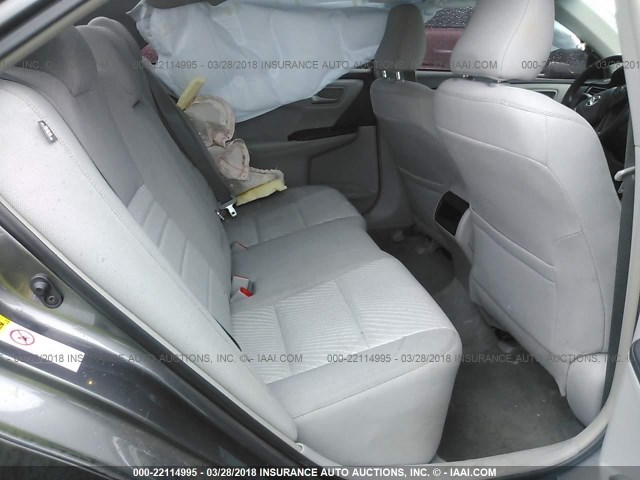 4T4BF1FK9GR519039 - 2016 TOYOTA CAMRY LE/XLE/SE/XSE GRAY photo 8