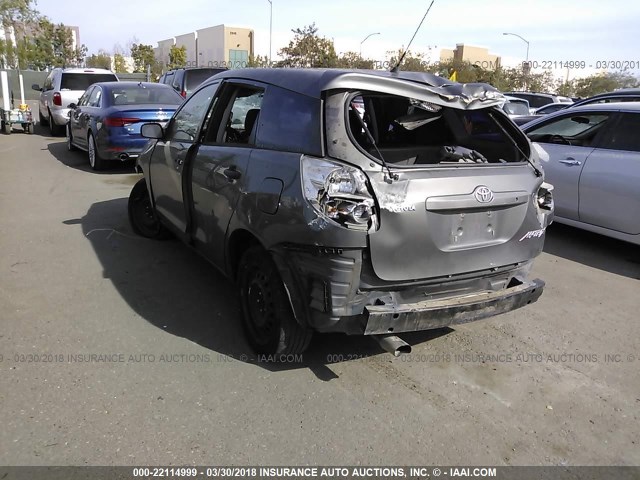 2T1KR32E07C654697 - 2007 TOYOTA COROLLA MATRIX XR GRAY photo 3