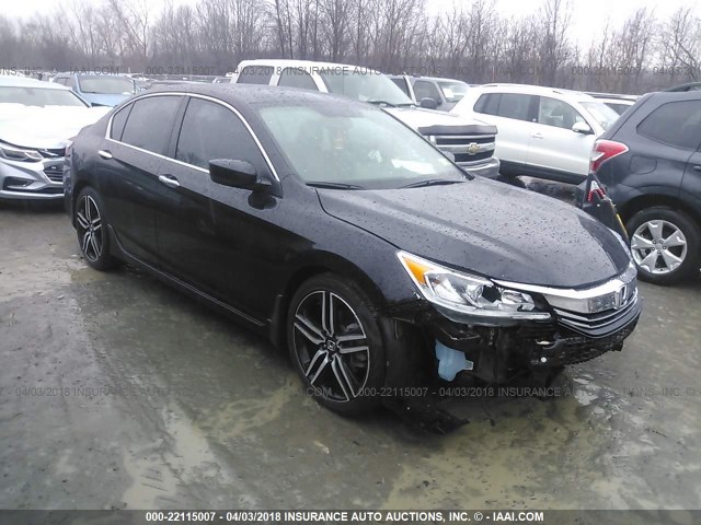 1HGCR2F55GA107150 - 2016 HONDA ACCORD SPORT 黑色 照片 1
