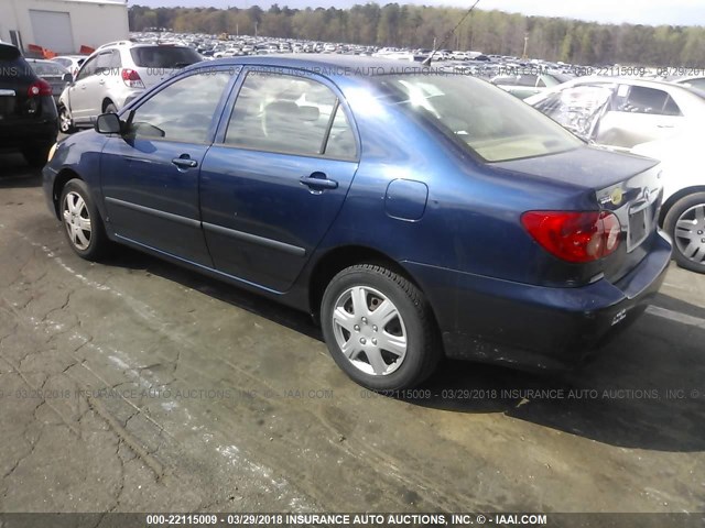 1NXBR32E15Z536721 - 2005 TOYOTA COROLLA CE/LE/S BLUE photo 3