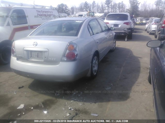 1N4AL11D64C125887 - 2004 NISSAN ALTIMA S/SL SILVER photo 4