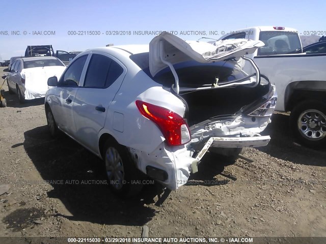 3N1CN7AP1FL827846 - 2015 NISSAN VERSA S/S PLUS/SV/SL WHITE photo 3