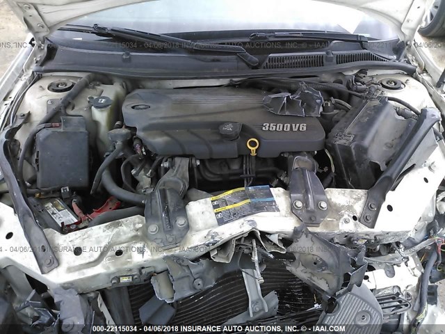 2G1WB58K079399458 - 2007 CHEVROLET IMPALA LS WHITE photo 10