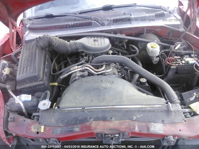 1B7GL22XXXS145072 - 1999 DODGE DAKOTA RED photo 10