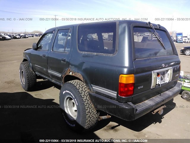 JT3RN37W4N0011034 - 1992 TOYOTA 4RUNNER RN37 GREEN photo 3