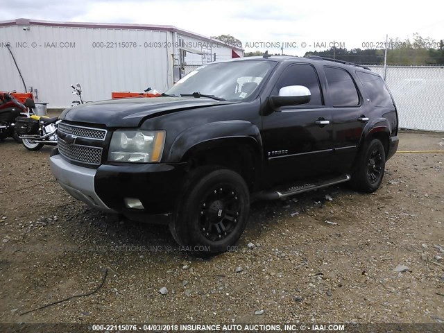 1GNFK13048R204997 - 2008 CHEVROLET TAHOE K1500 BLACK photo 2