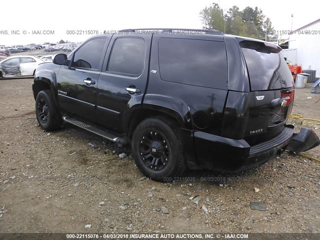 1GNFK13048R204997 - 2008 CHEVROLET TAHOE K1500 BLACK photo 3