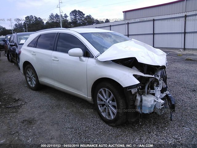 4T3ZA3BB8BU043844 - 2011 TOYOTA VENZA WHITE photo 1