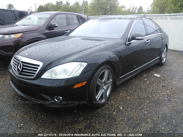 WDDNG71X08A202418 - 2008 MERCEDES-BENZ S 550 BLACK photo 2