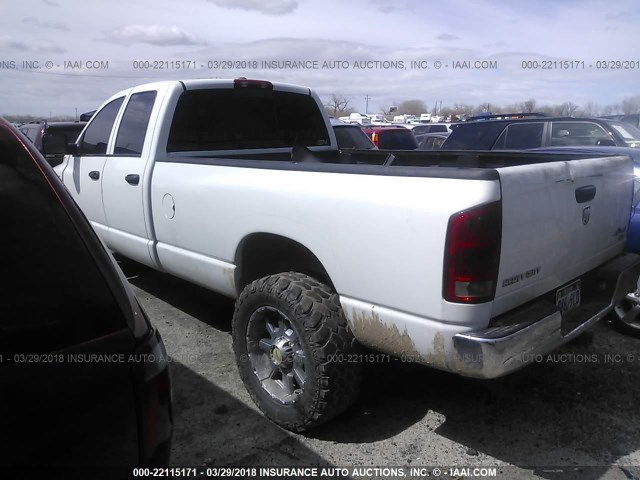 3D7KS28C96G188444 - 2006 DODGE RAM 2500 ST/SLT/LARAMIE WHITE photo 3