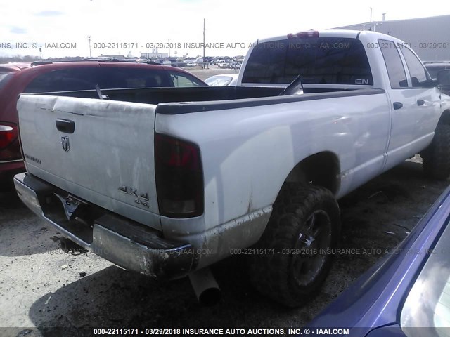 3D7KS28C96G188444 - 2006 DODGE RAM 2500 ST/SLT/LARAMIE WHITE photo 4