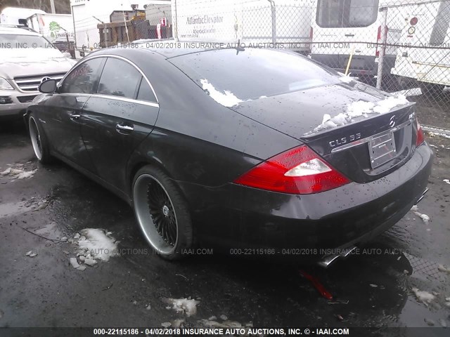 WDDDJ76X06A072515 - 2006 MERCEDES-BENZ CLS 55 AMG BLACK photo 3