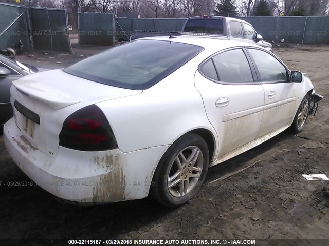 2G2WR554361195327 - 2006 PONTIAC GRAND PRIX GT WHITE photo 4