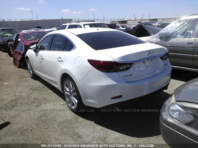 JM1GL1V53H1139982 - 2017 MAZDA 6 TOURING WHITE photo 3