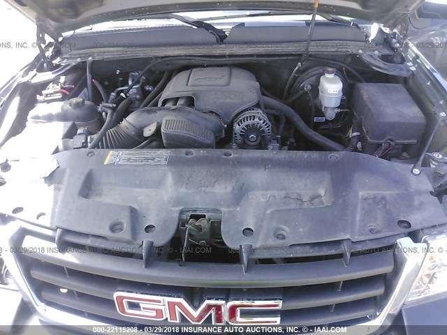 3GTP2WE32BG110979 - 2011 GMC SIERRA K1500 SLT GRAY photo 10