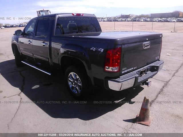 3GTP2WE32BG110979 - 2011 GMC SIERRA K1500 SLT GRAY photo 3