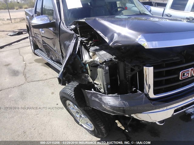 3GTP2WE32BG110979 - 2011 GMC SIERRA K1500 SLT GRAY photo 6