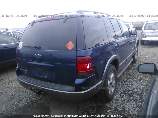 1FMDU73K04ZA23111 - 2004 FORD EXPLORER XLT/XLT SPORT/NBX BLUE photo 4