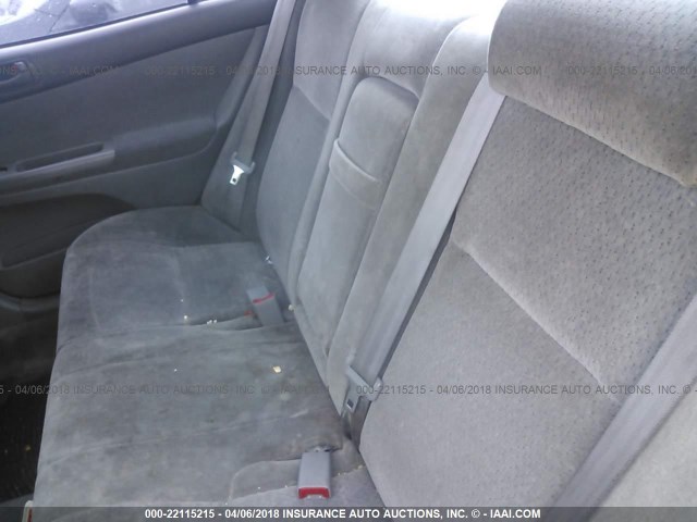 JTDBE32K340275474 - 2004 TOYOTA CAMRY LE/XLE GRAY photo 8