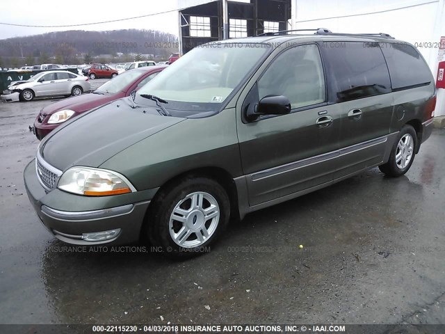 2FMZA53483BB25598 - 2003 FORD WINDSTAR SEL GREEN photo 2