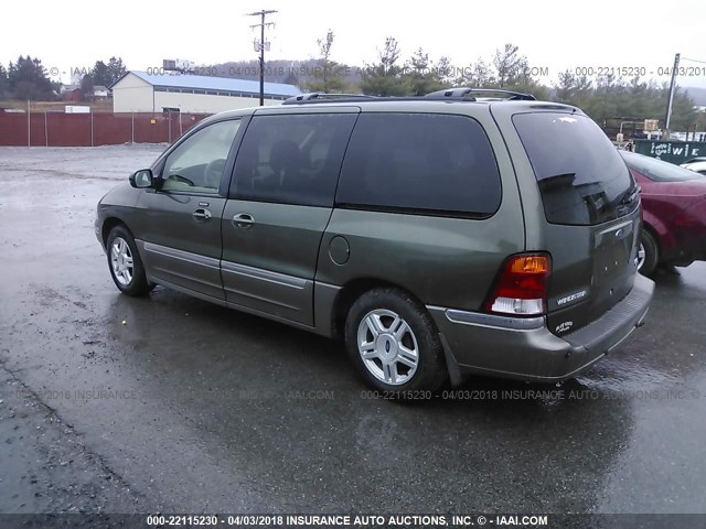 2FMZA53483BB25598 - 2003 FORD WINDSTAR SEL GREEN photo 3