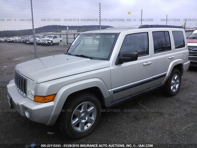 1J8HG48K87C658615 - 2007 JEEP COMMANDER ყავისფერი ფოტო 2