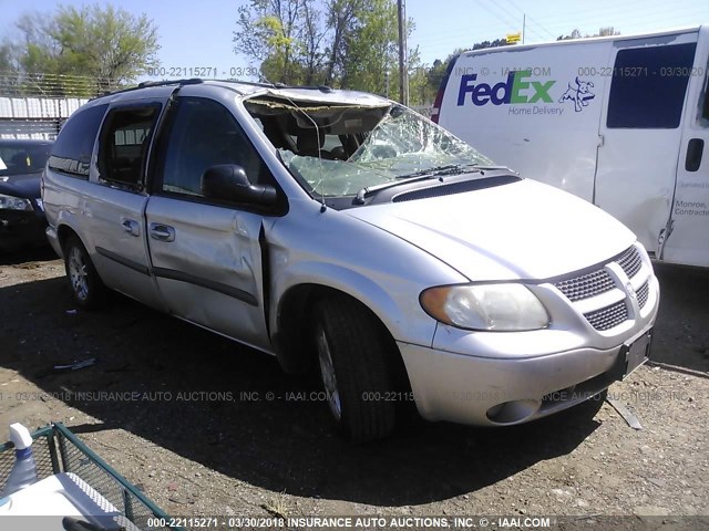 2D4GP44L53R218504 - 2003 DODGE GRAND CARAVAN SPORT SILVER photo 1