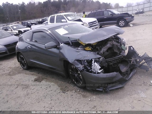 JHMZF1D63FS003254 - 2015 HONDA CR-Z EX GRAY photo 1